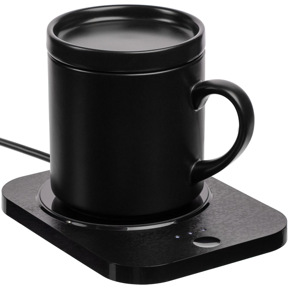 Кружка с подогревом и беспроводной зарядкой dualBase plus