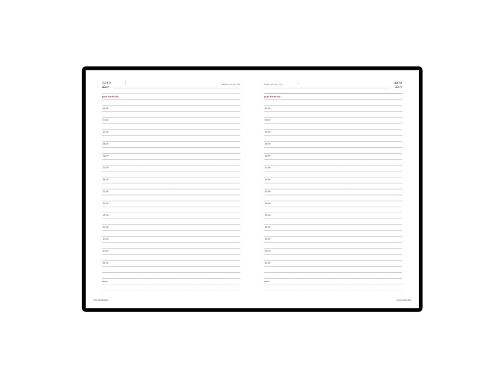 Ежедневник недатированный А5 Sidney Nebraska с серебряным срезом