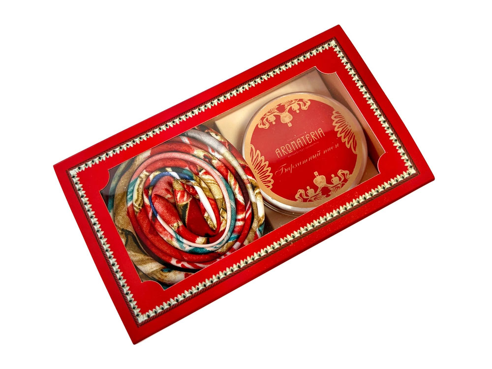 Набор: платок Царевна Лебедь и свеча Вдохновение