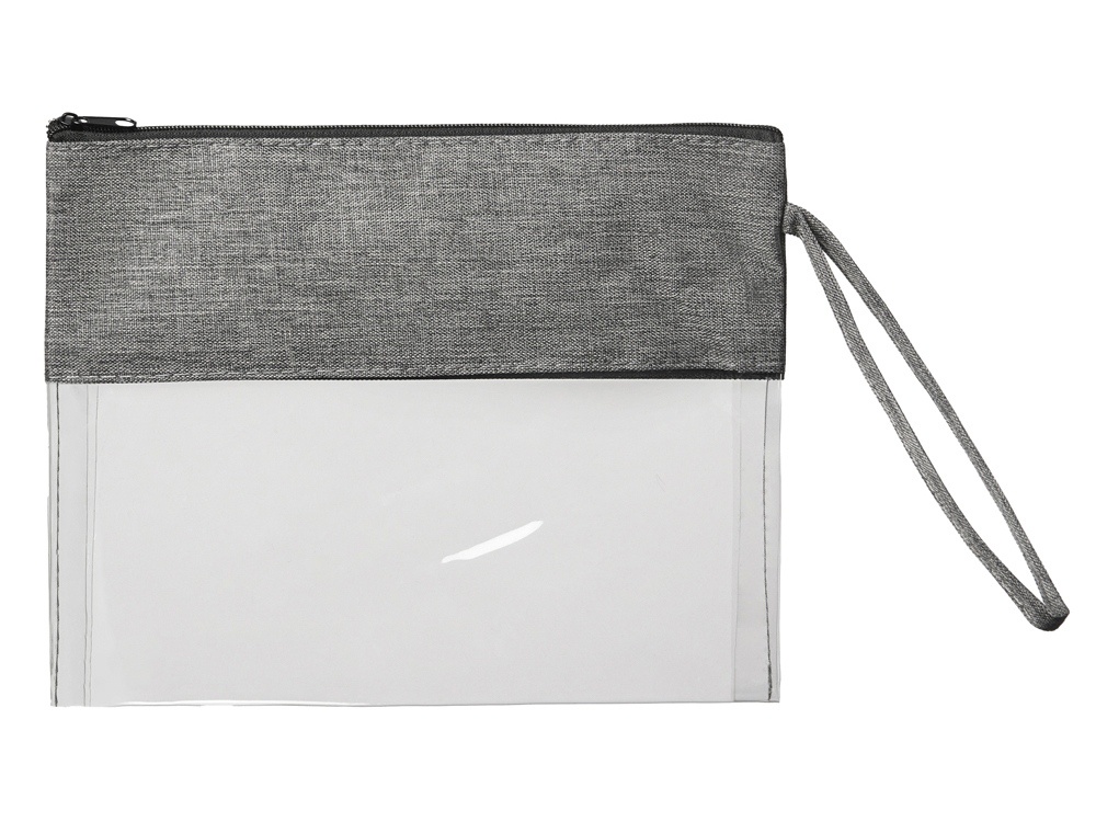 Прозрачная косметичка Leony из ПВХ и ткани