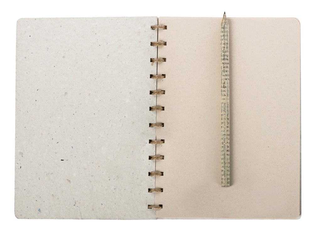 Блокнот А6 с бумажным карандашом и семенами цветов микс