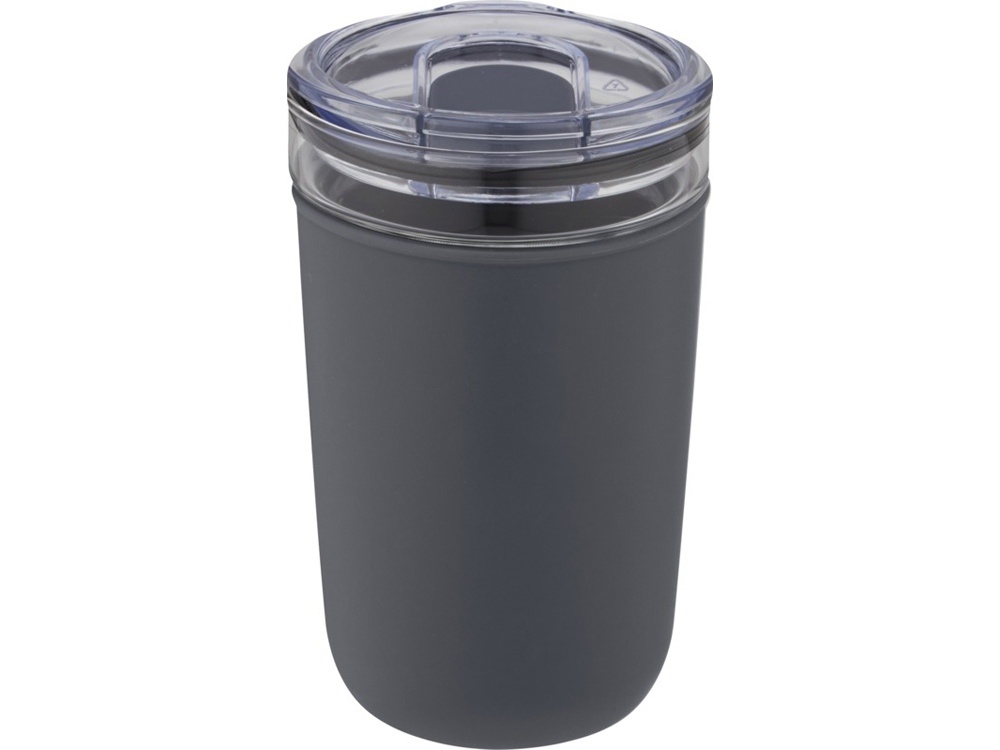 Стеклянная кружка Bello с внешней стенкой из переработанного пластика