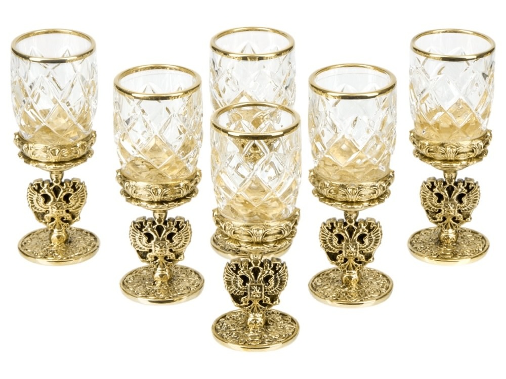 Подарочный набор хрустальных стопок