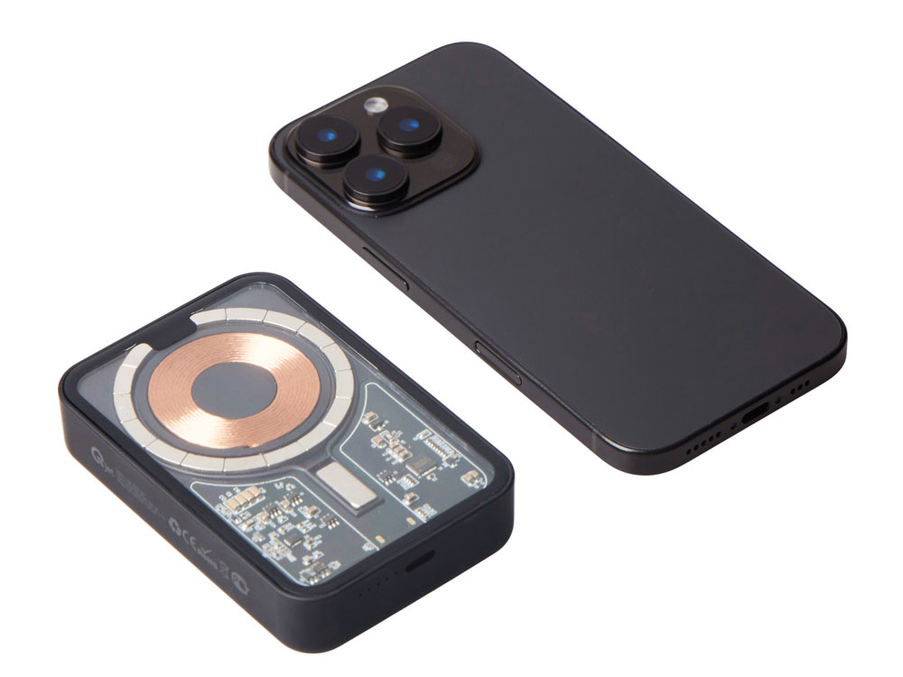 Беспроводной магнитный внешний аккумулятор с QC\PD MagnifIQ, 10000 мАч, 15 Вт