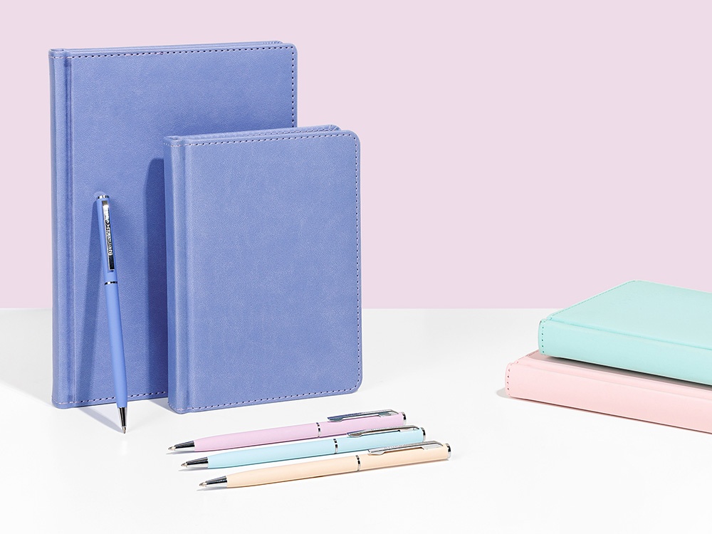 Ручка металлическая шариковая Palermo, софт-тач