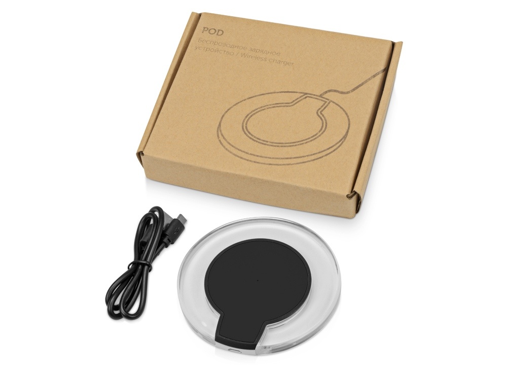 Беспроводное зарядное устройство  Pod со светодиодной подсветкой