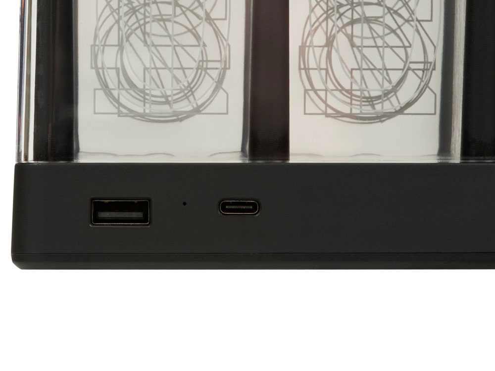 Часы с LED-подсветкой и беспроводной зарядкой Cyber, 10 Вт