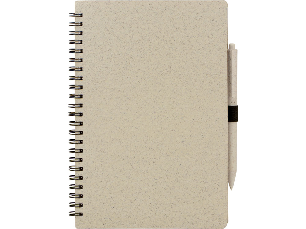 Блокнот А5 Toledo M с обложкой из пшеницы и пластика и шариковой ручкой