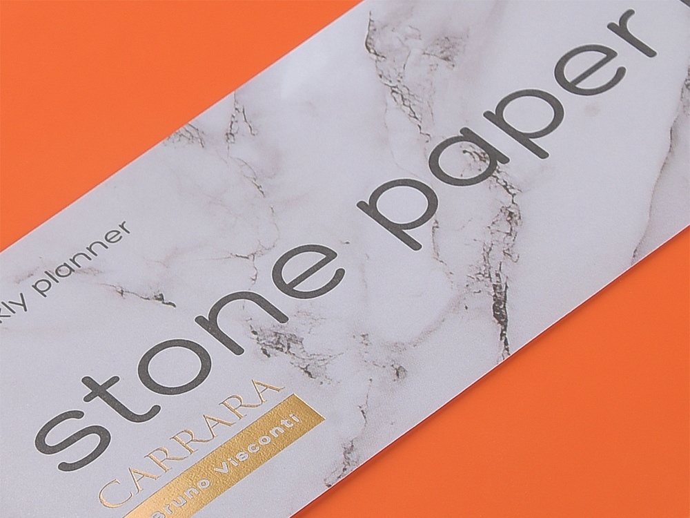 Еженедельник с каменной бумагой А5+ Carrara