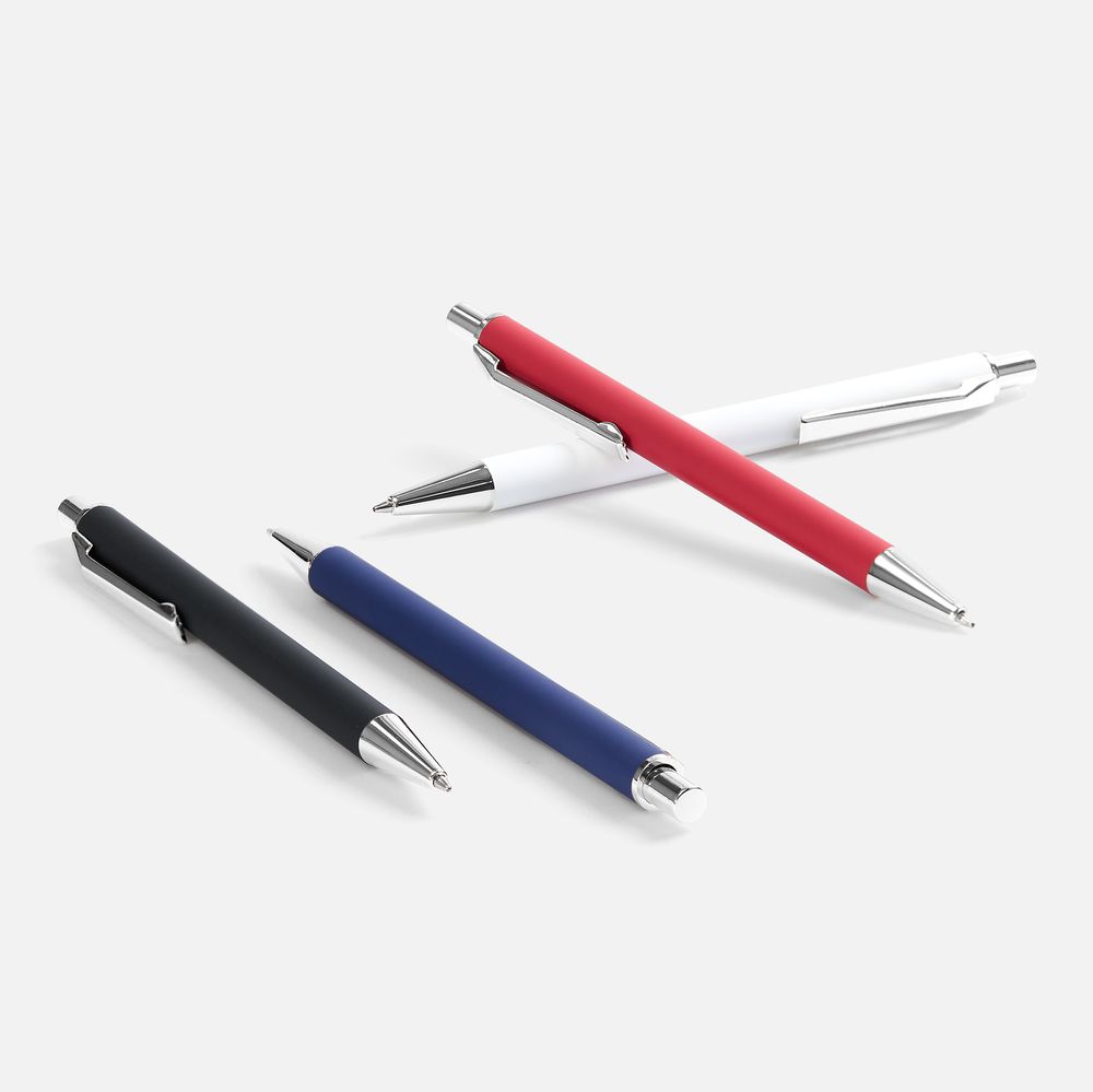 Ручка шариковая Lobby Soft Touch Chrome