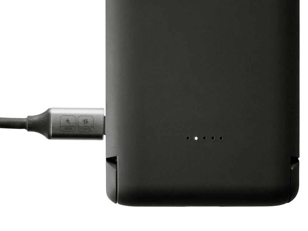 Беспроводной внешний аккумулятор с подсветкой лого и подставкой Magflash, 10000 мАч, 15 Вт