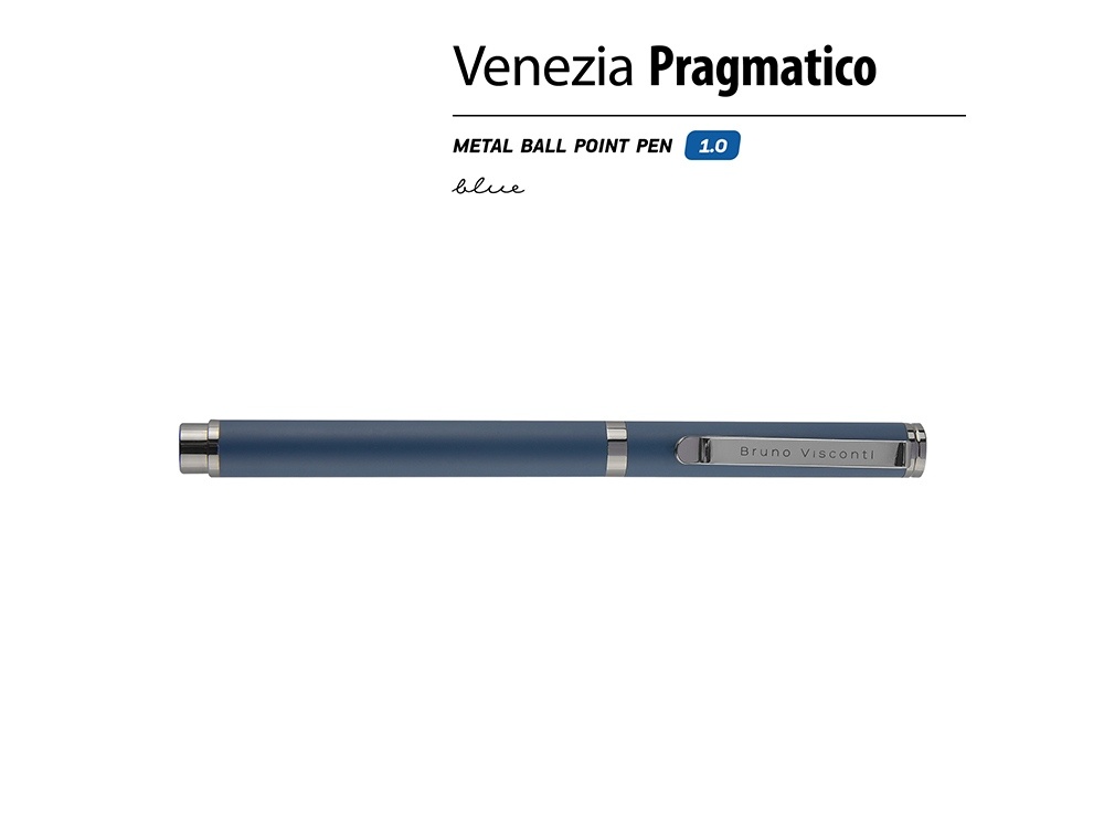 Ручка металлическая шариковая Venezia Pragmatico софт-тач