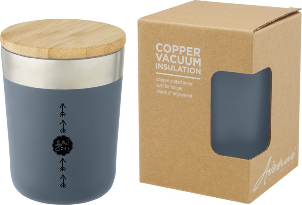 Кружка с вакуумной изоляцией и бамбуковой крышкой Lagan