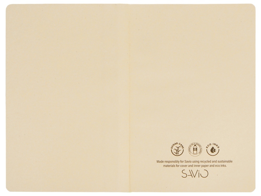 Блокнот А5 из переработанного тростника и RPET Adiantum