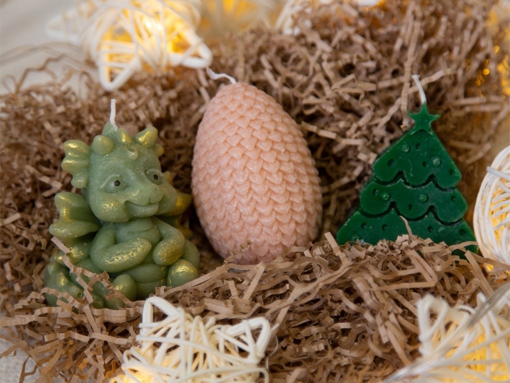 Набор свечей на подставке Год дракона