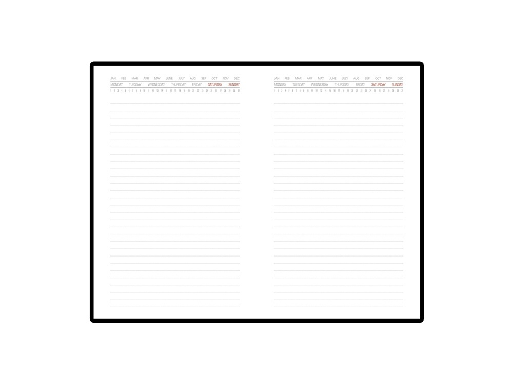 Ежедневник недатированный с индексами А5 Bergamo